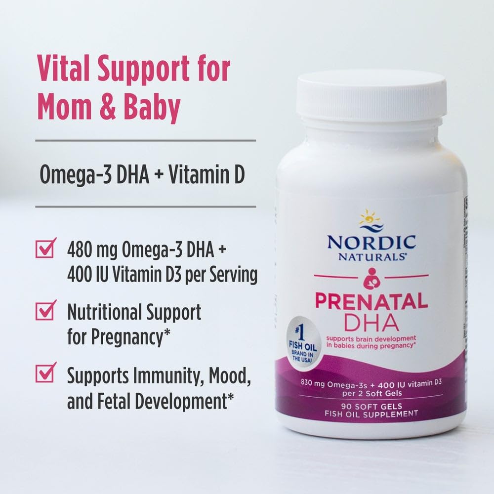 Nordic Naturals Prenatal DHA Omega-3 with Vitamin D3

