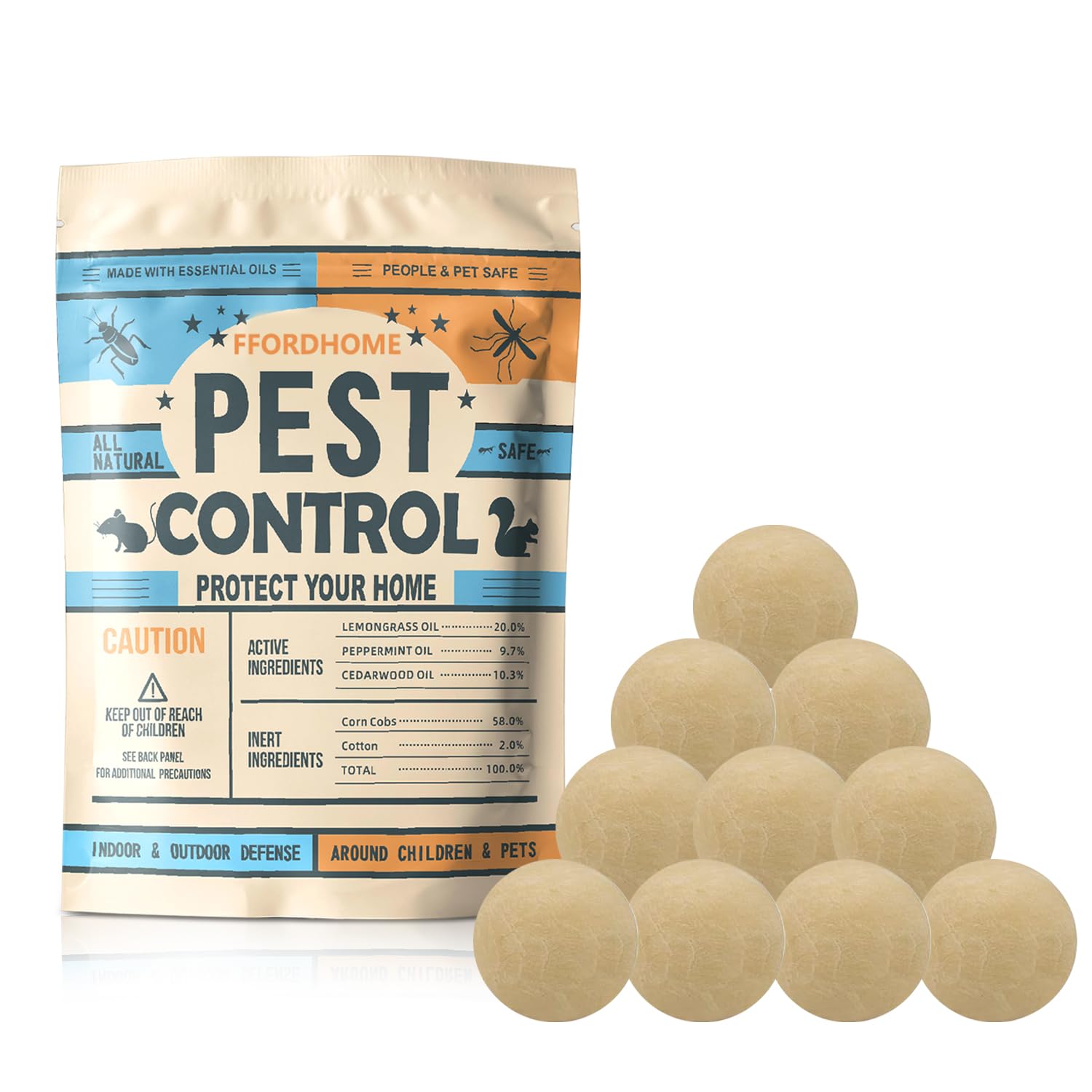 Pest Repellent Balls for Outdoor Use - Rodent & Insect Barrier