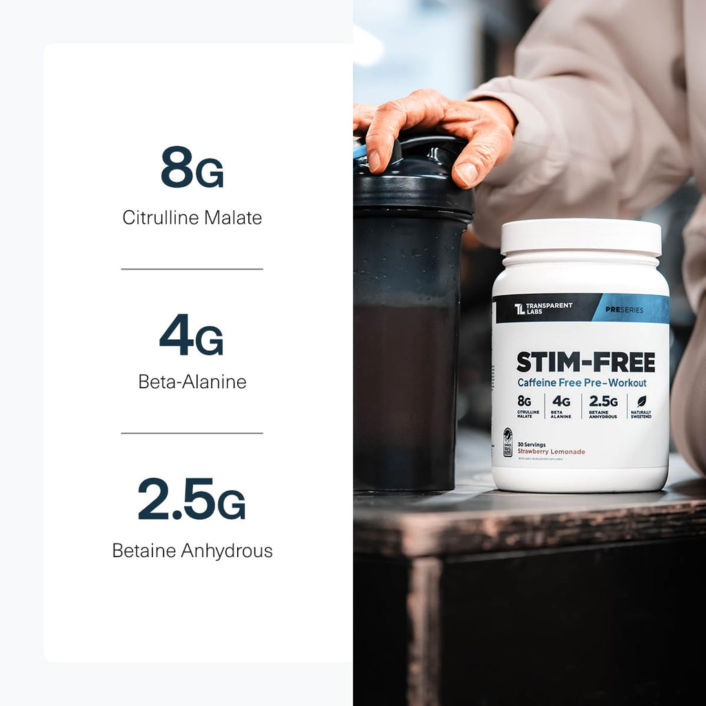 Transparent Labs Stim-Free Pre-Workout Powder

