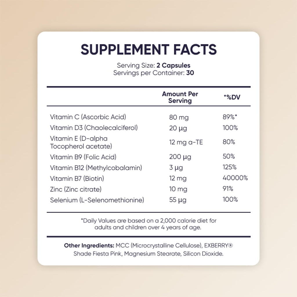 Moerie Hair Boost Supplements for Hair Skin Nails

