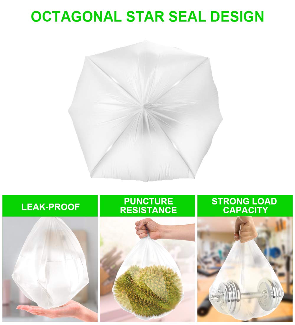 Garbage Bags FORID – Clear Plastic Trash Bags for Home

