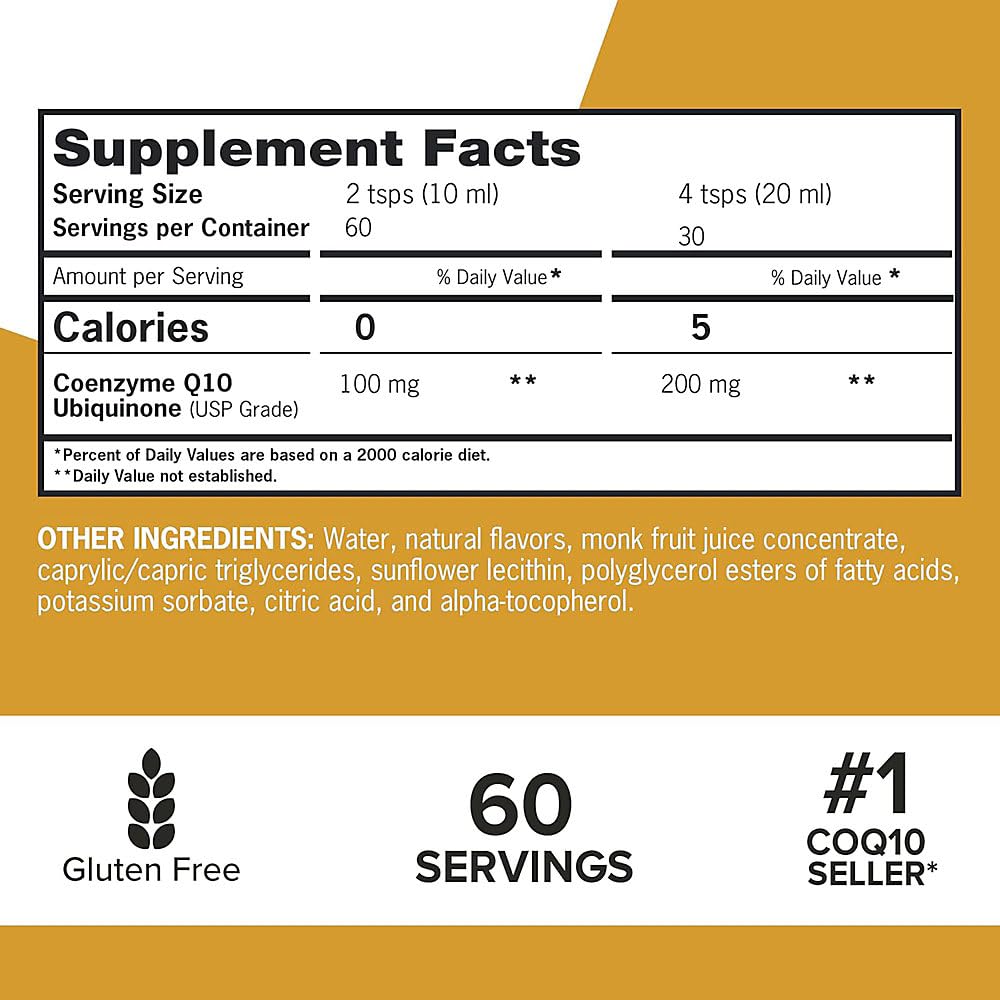 Qunol Liquid CoQ10 Heart Health Supplement

