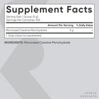 Sports Research Creatine Monohydrate Powder 5 g Micronized

