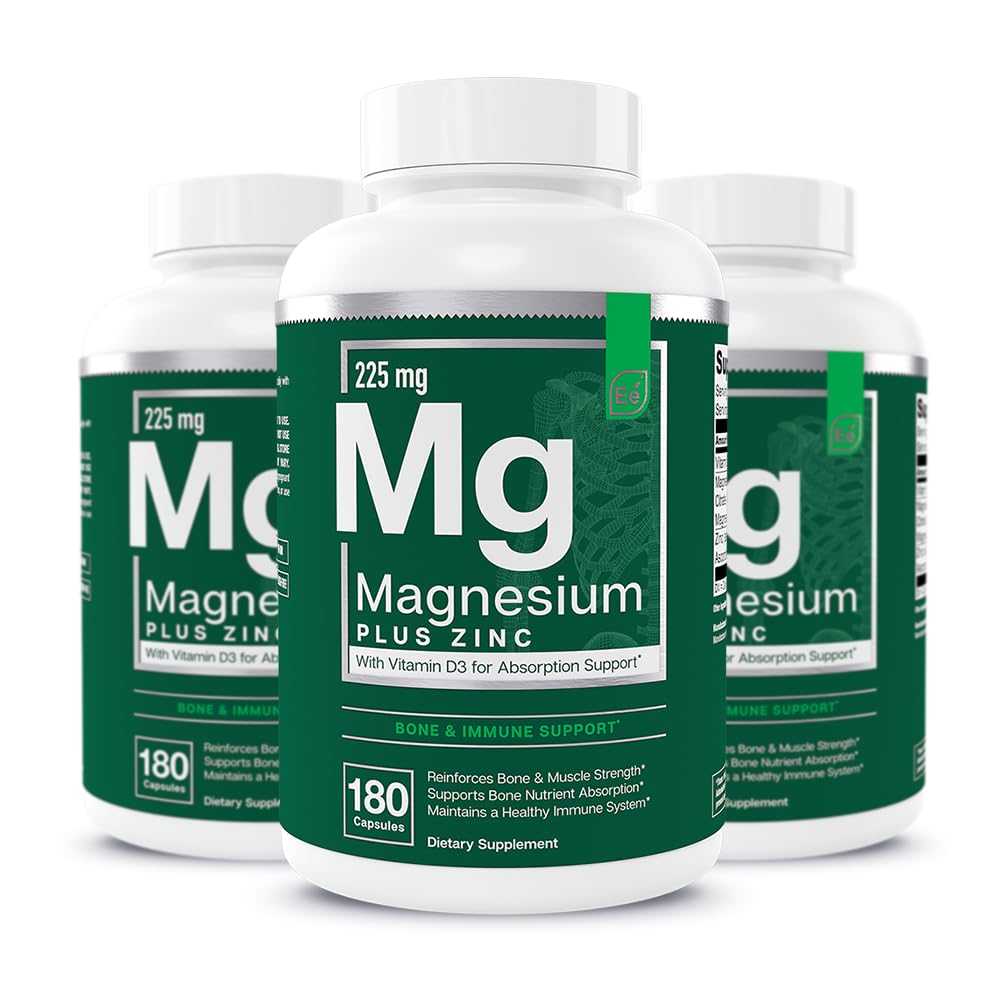 Essential Elements Magnesium Plus Zinc with Vitamin D3 for Heart Support