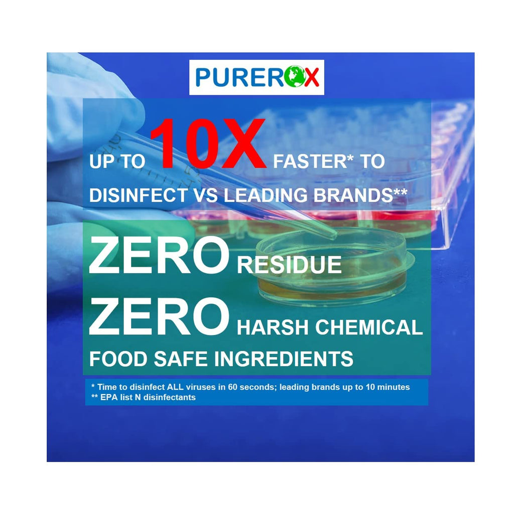 PUREROX Disinfectant for Surfaces | Unscented & pH Neutral

