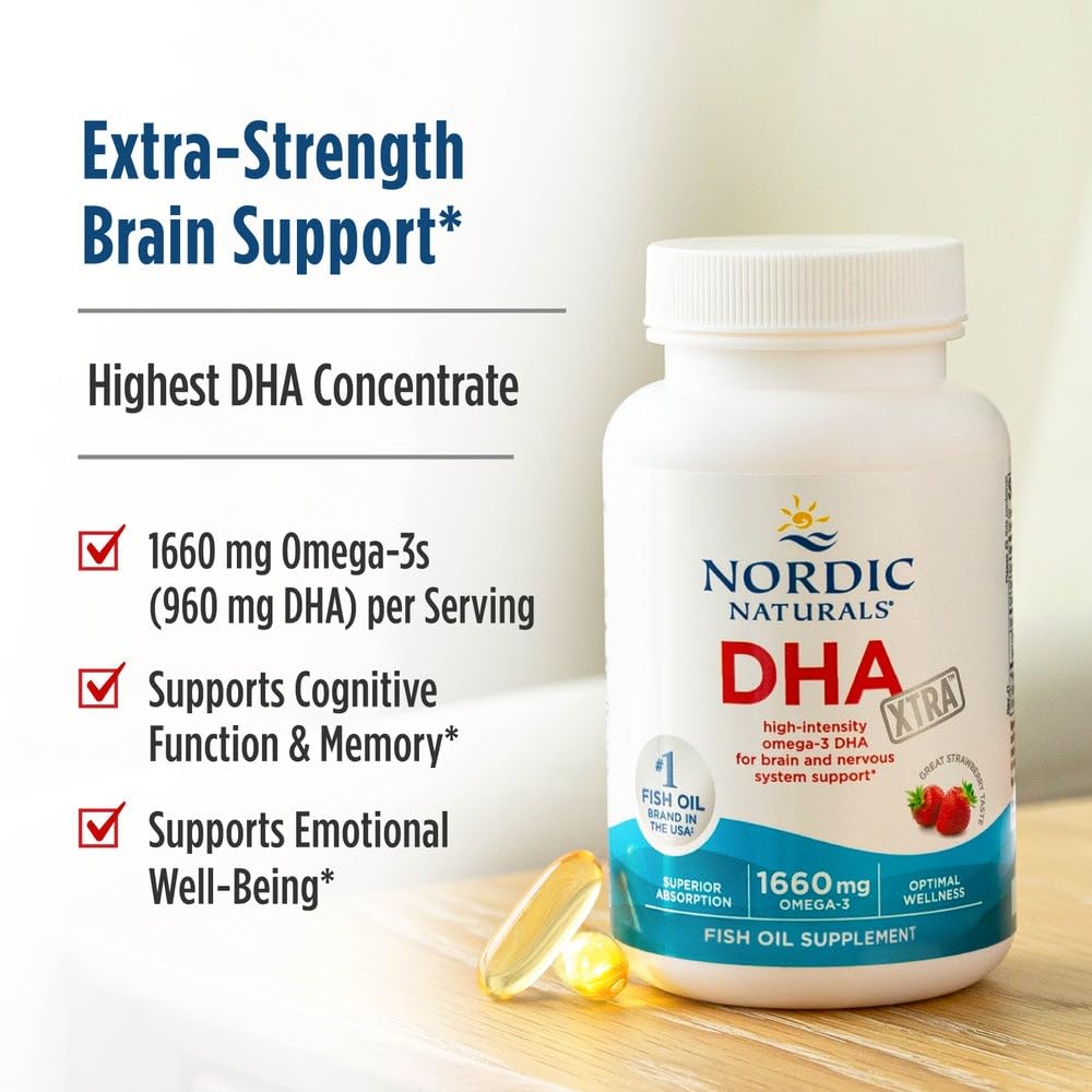 Nordic Naturals DHA Xtra Omega-3 Supplement - Brain Support

