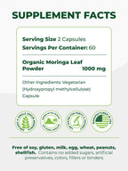 Pura Vida Moringa Capsules — Pure Leaf Powder

