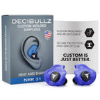 Decibullz Custom Molded Earplugs 31dB NRR Hearing Protection