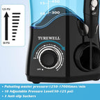 TUREWELL Water Dental Flosser | 8 Jet Tips

