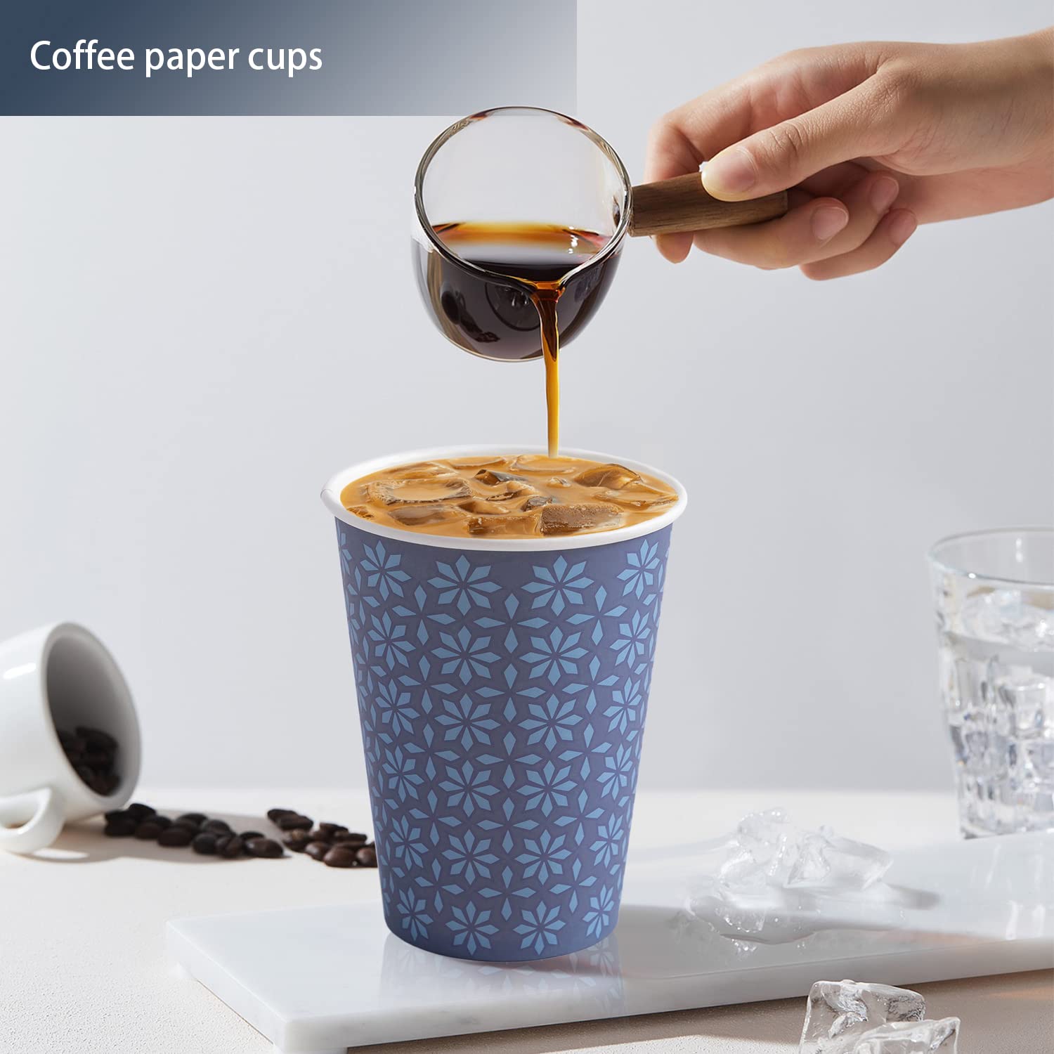 Clawsoff Disposable Paper Cups – Leak-Proof BPA-Free

