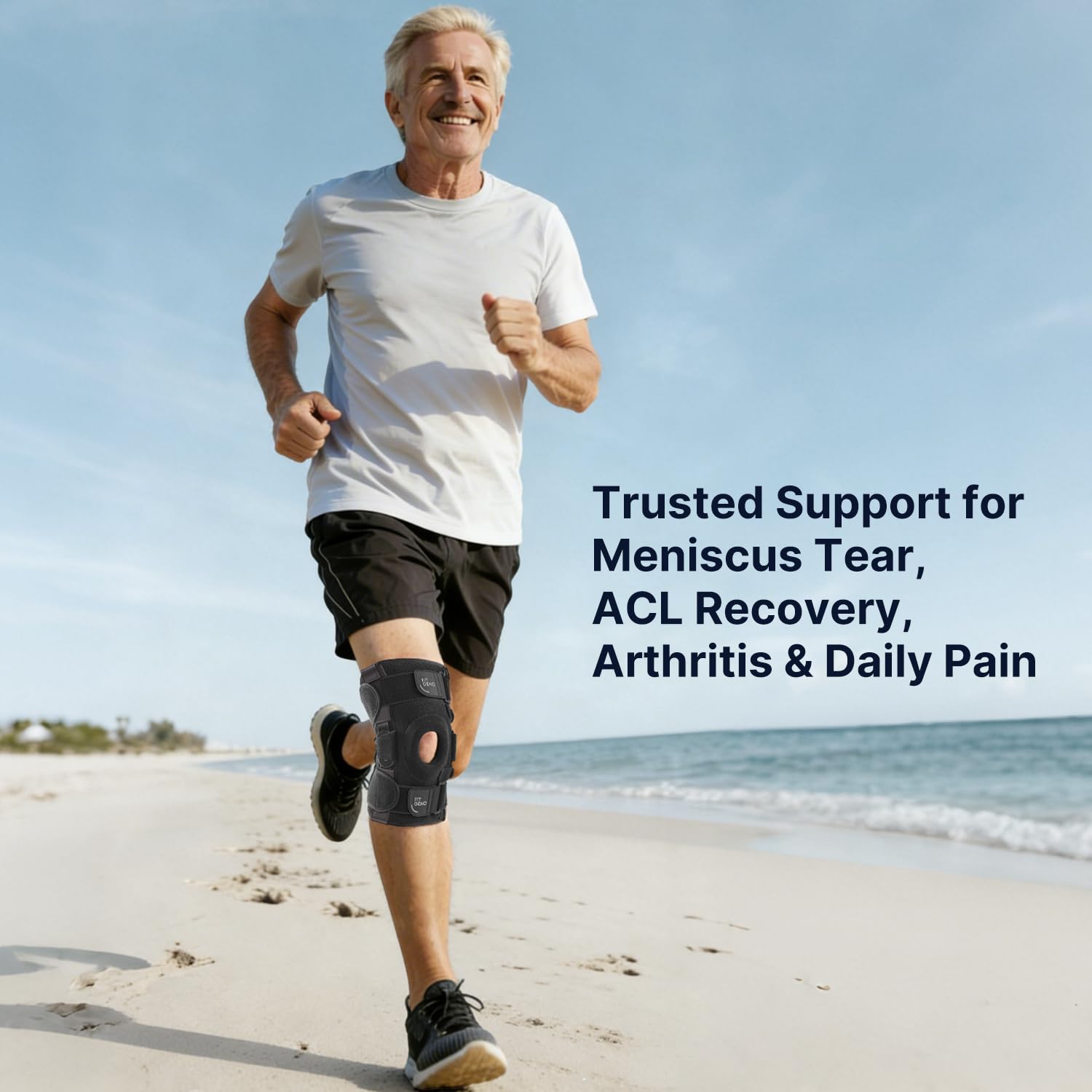 Fit Geno ReActive+ Hinged Knee Brace for Meniscus Tear


