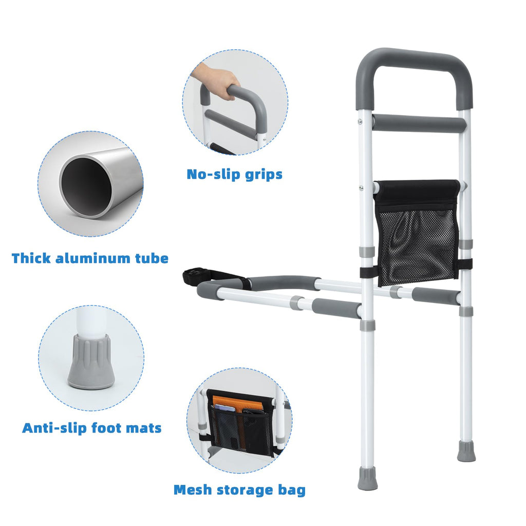 Bed Rail for Elderly Safety - Adjustable Bed Assist Rail

