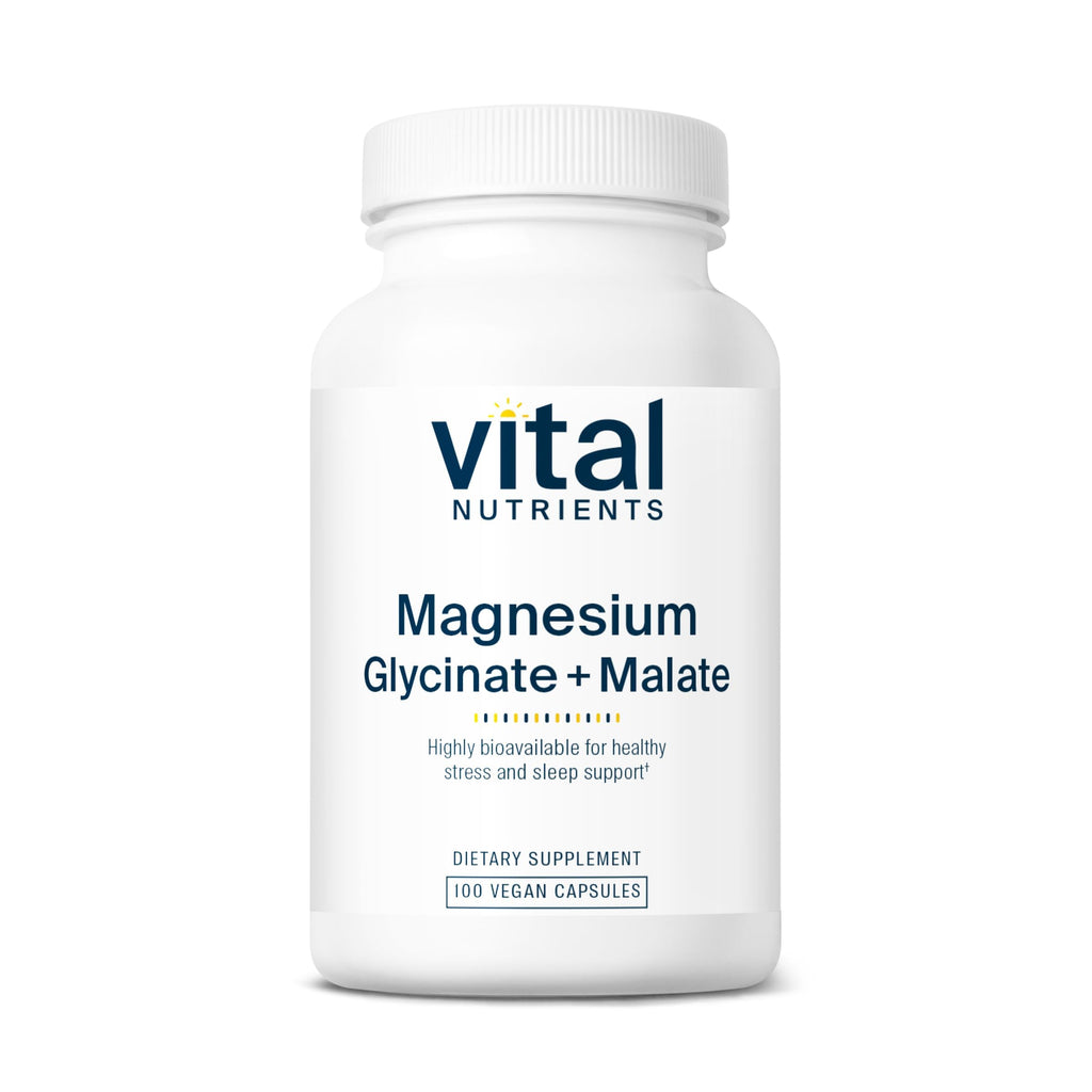 Vital Nutrients Magnesium Glycinate + Malate 120 mg - Vegan

