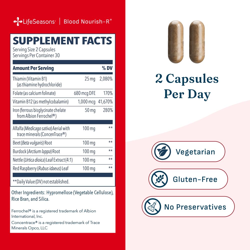 LifeSeasons Blood Nourish-R Iron Deficiency Supplement

