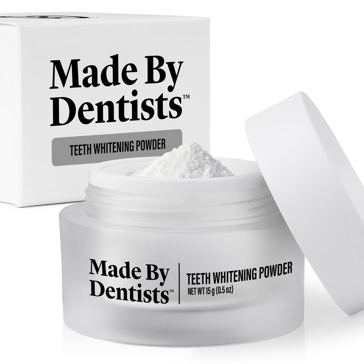 Dentist-Developed Teeth Whitening Powder Enamel-Safe Non-Abrasive