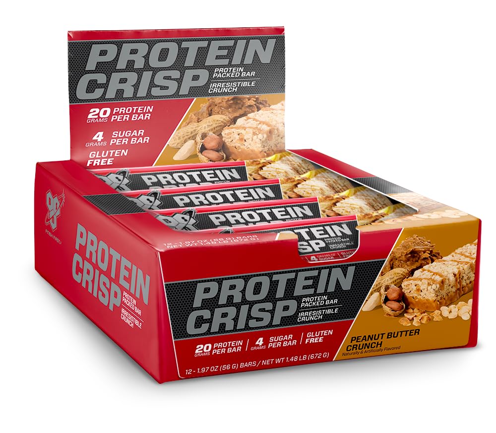 BSN Protein Crisp Bar Gluten-Free High-Protein Snack

