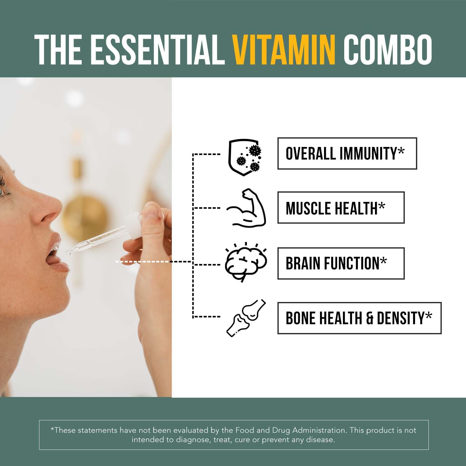 MenaQ7 Organic D3 K2 Vitamin Sublingual Drops 10000 IU

