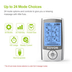 AUVON TENS Unit Rechargeable Muscle Stimulator | 24 Modes

