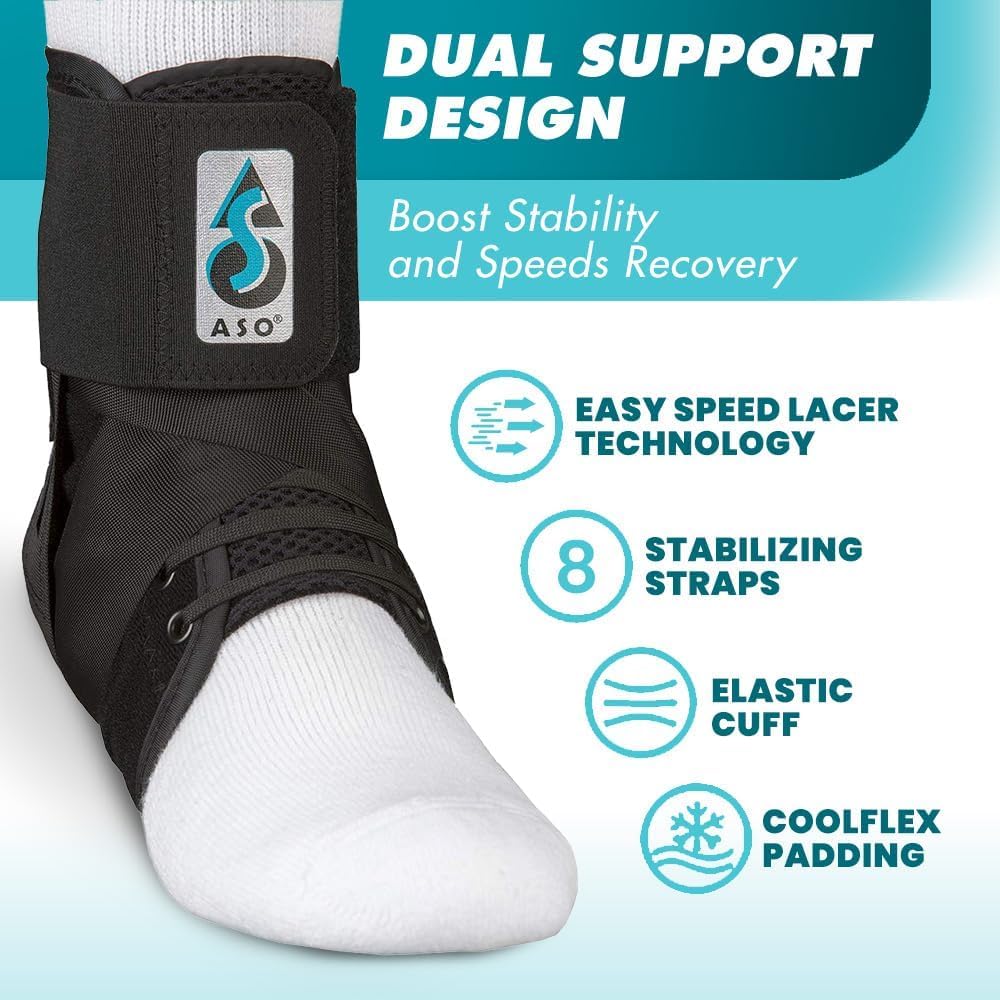 Med Spec ASO Speed Lacer Ankle Stabilizer | Fast Tightening

