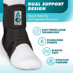 Med Spec ASO Speed Lacer Ankle Stabilizer | Fast Tightening

