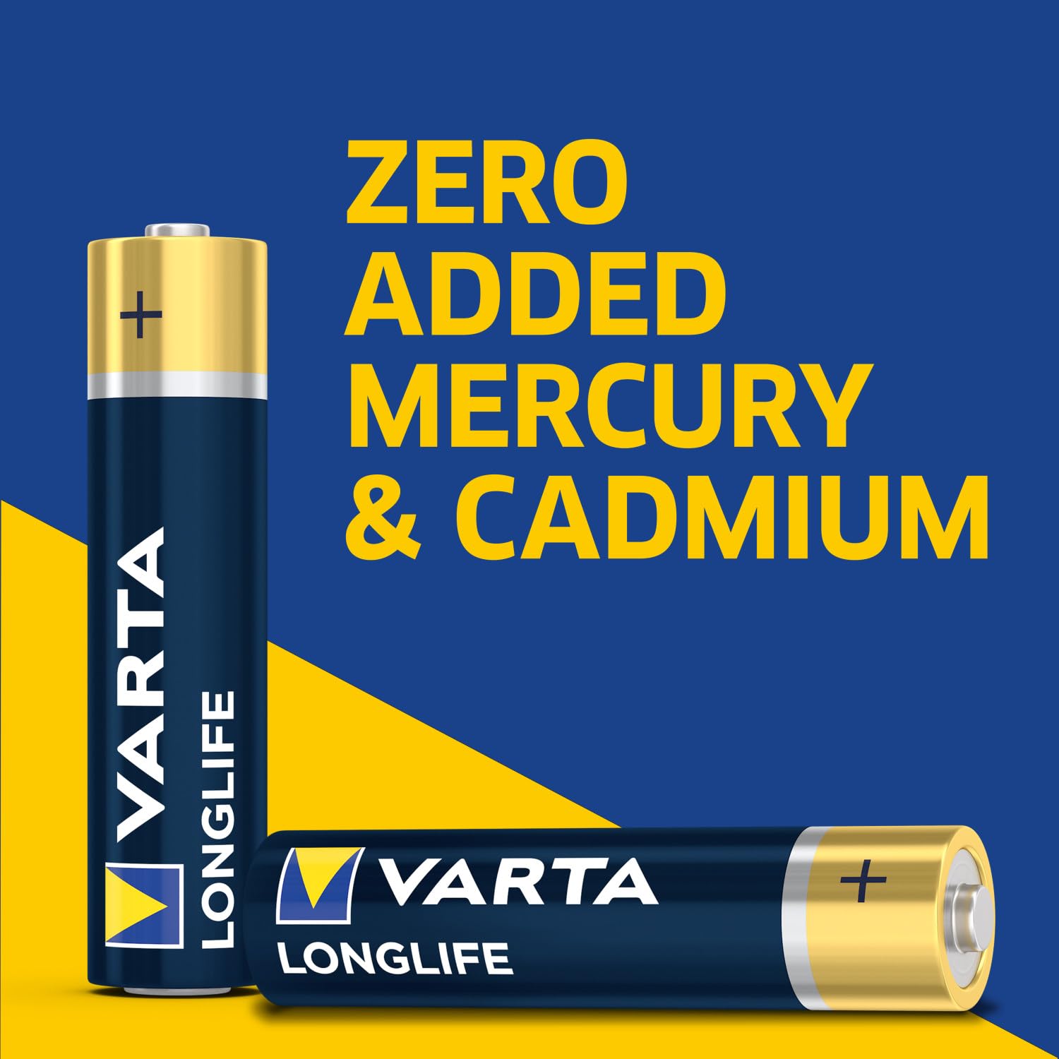 Varta Longlife AA Alkaline Batteries - Mercury Free

