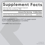 Sports Research Methylcobalamin B12 Liquid Veggie Capsule

