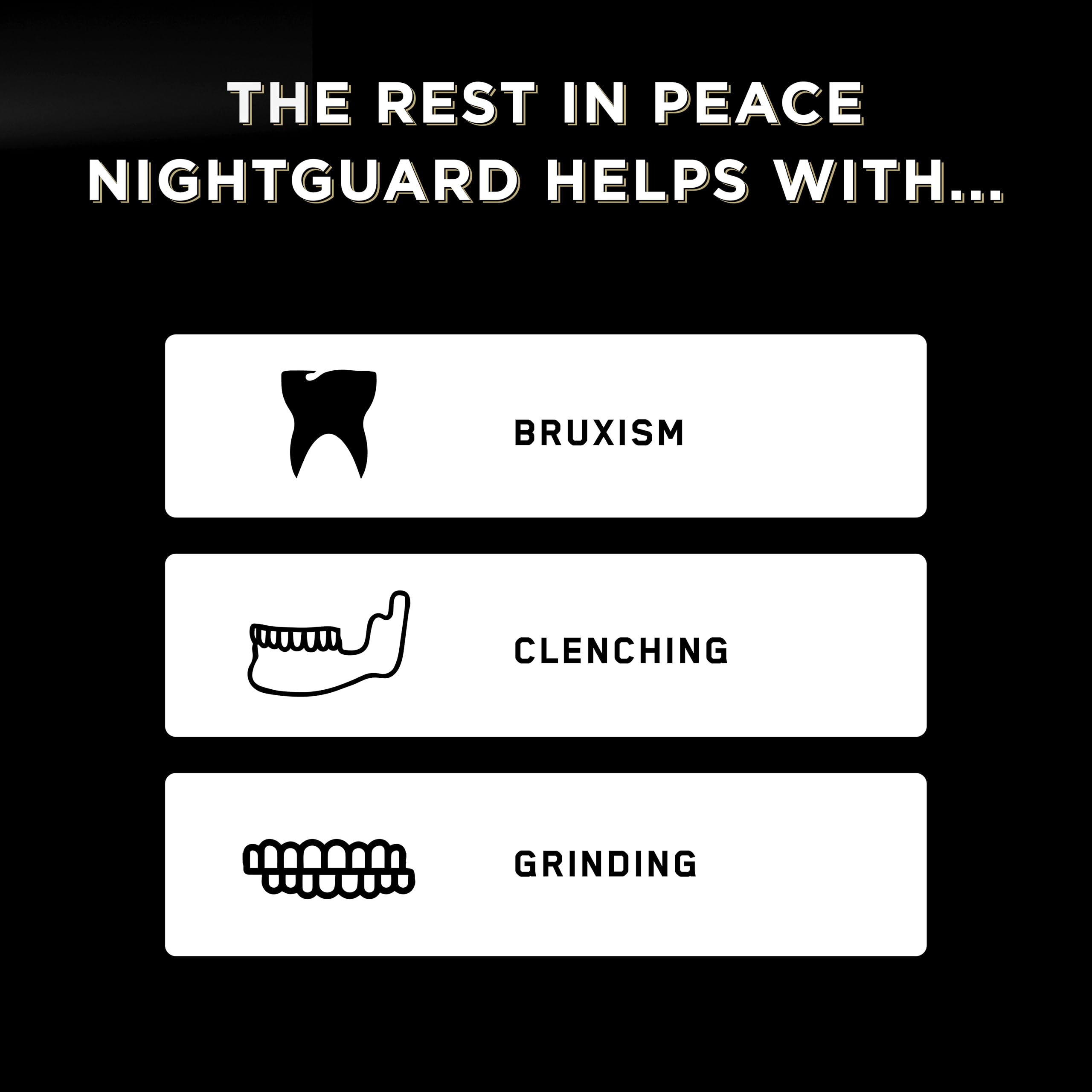 Rest in Peace Night Guard Moldable Mouth Guard for Bruxism

