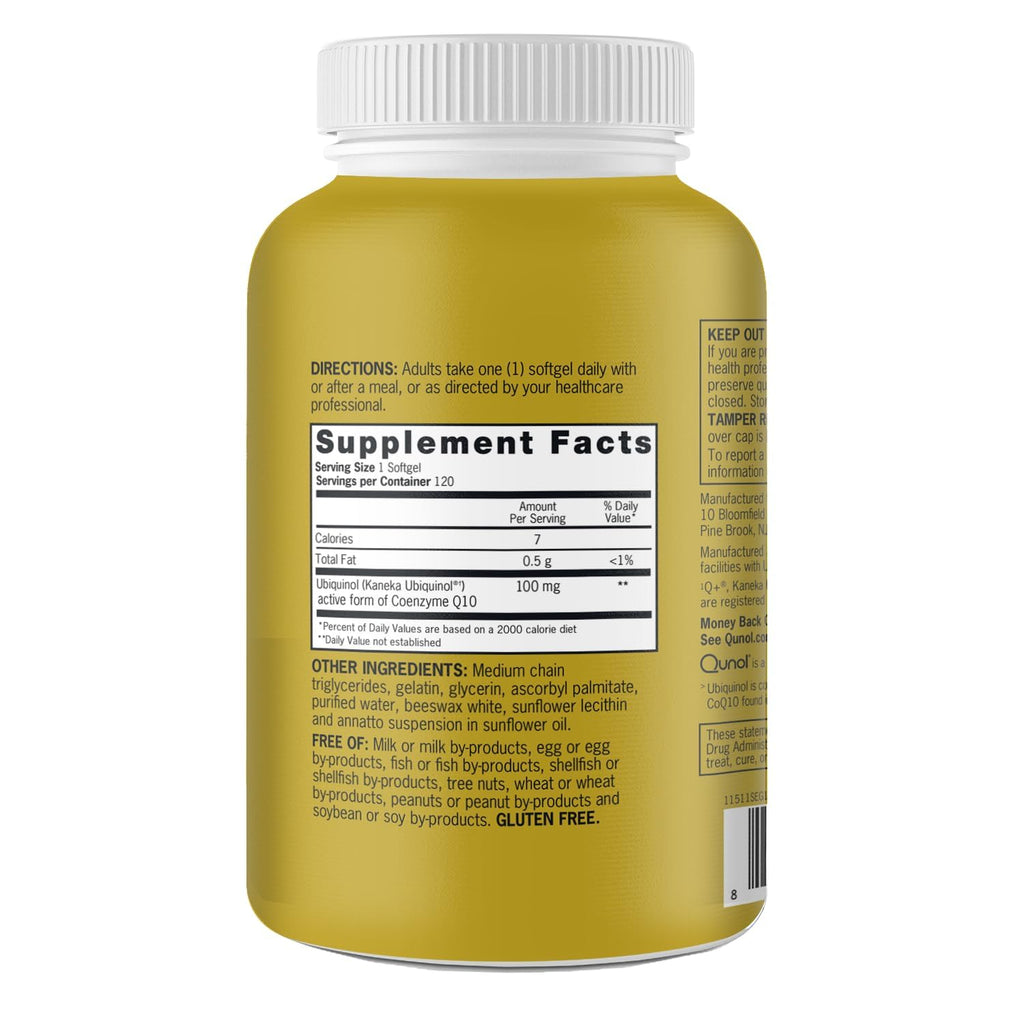 Qunol Ubiquinol 100 mg CoQ10 Supplement

