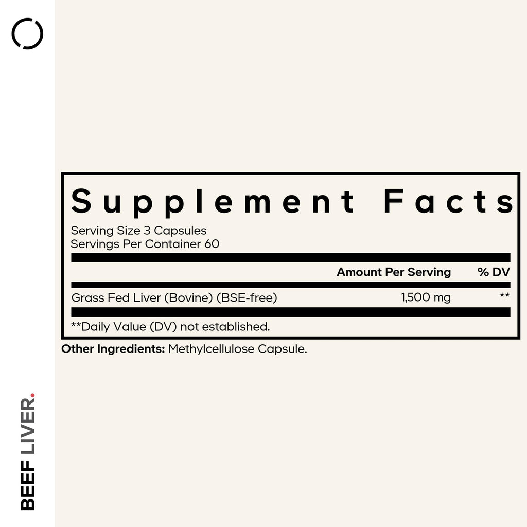 Codeage Grass-Fed Beef Liver Supplement - 180 Capsules

