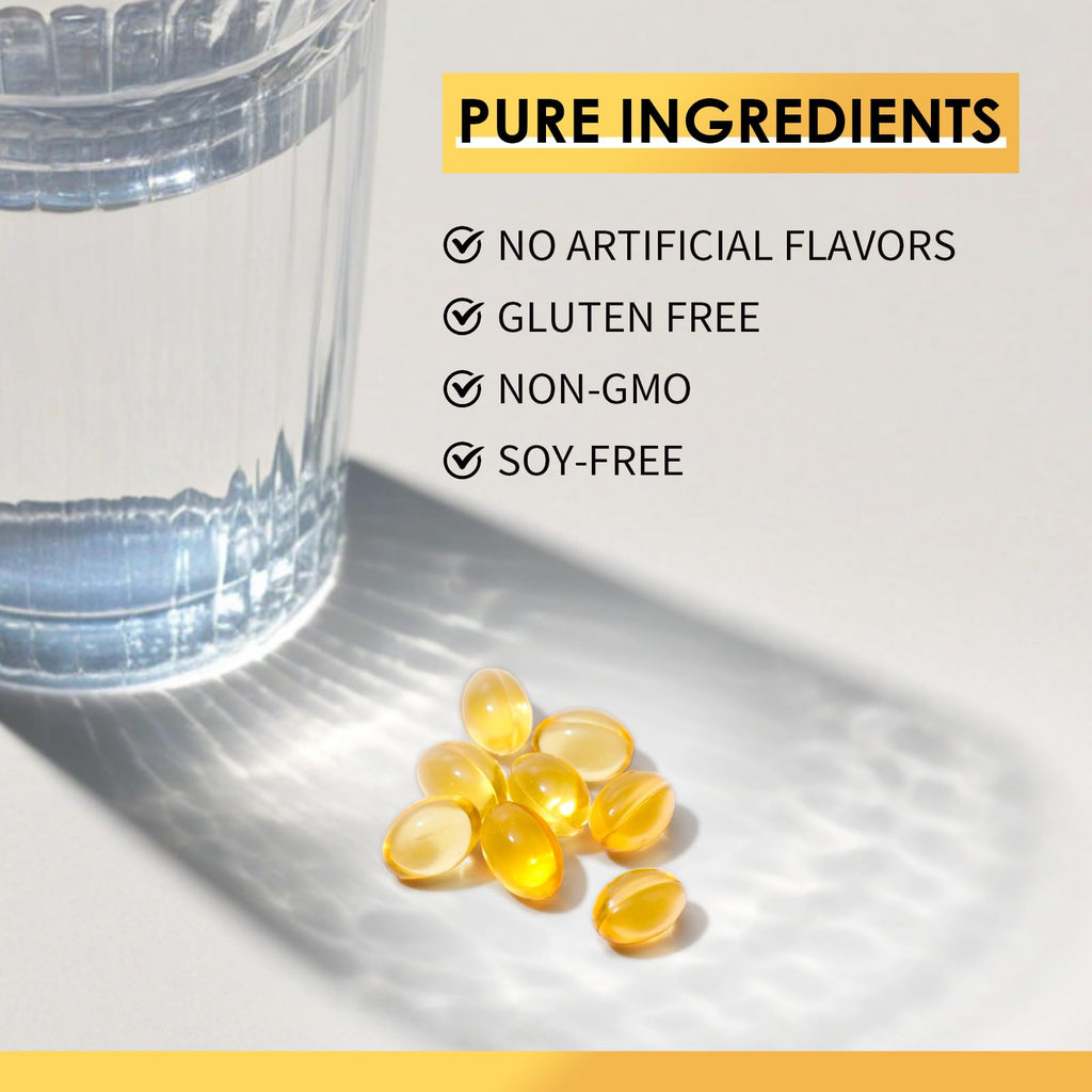 Vitamin D3 K2 Softgel Supplement 5000 IU Plant Based

