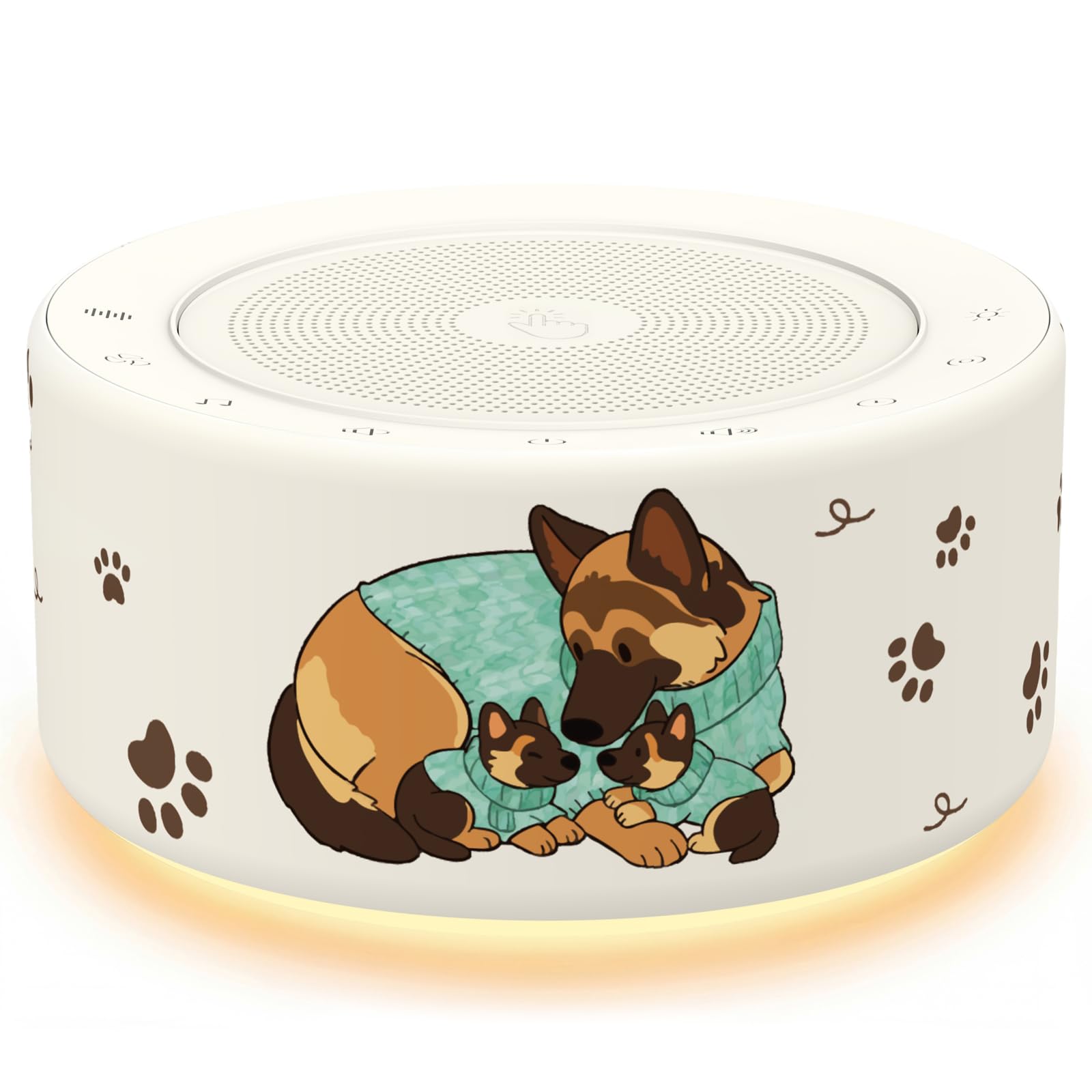 Kipcush Noise Machine for Sleep & Focus, 30 Sounds, Night Light, Memory Function