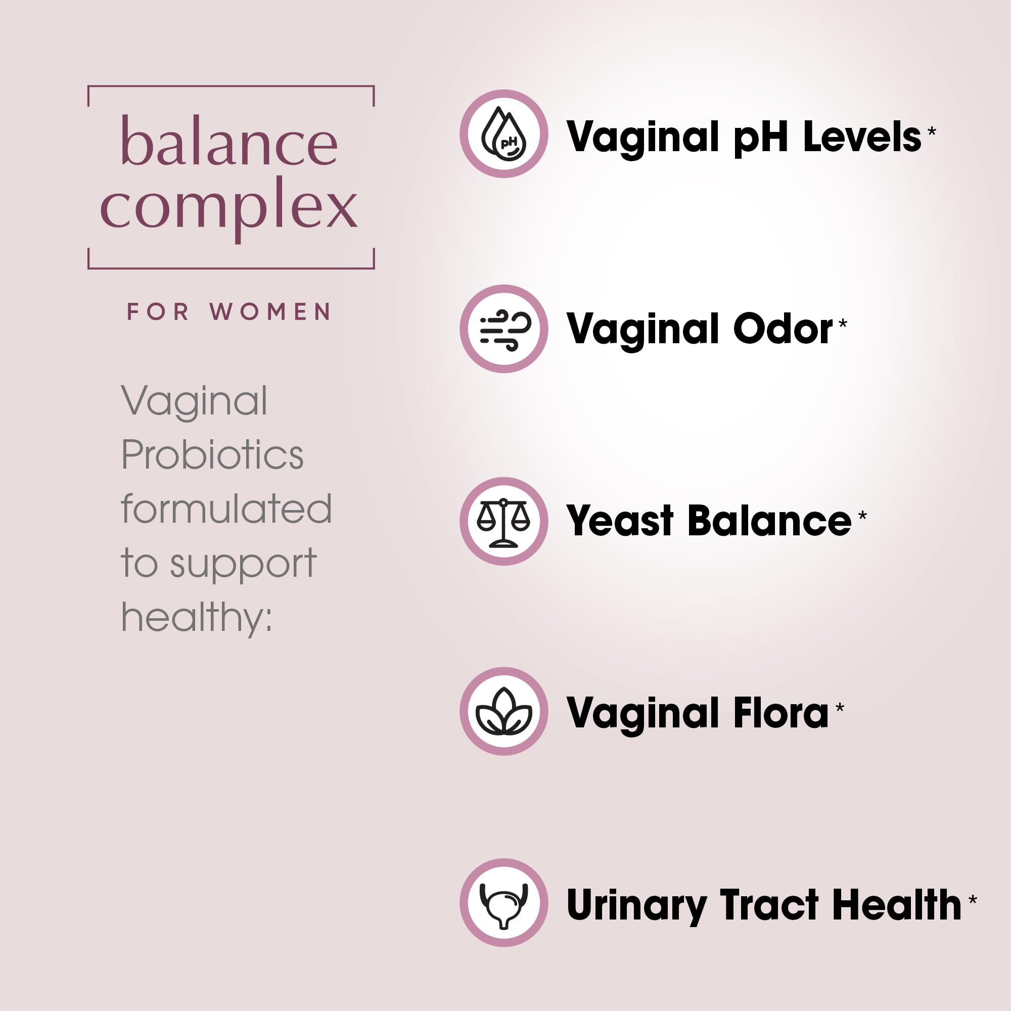 Vaginal Health Probiotic Balance Complex for Women

