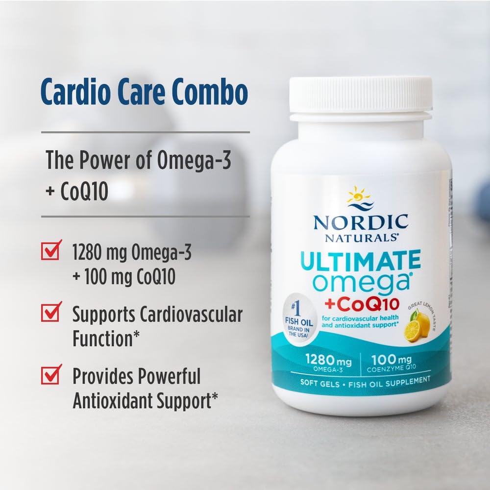 Nordic Naturals Ultimate Omega + CoQ10 Omega-3 Fish Oil

