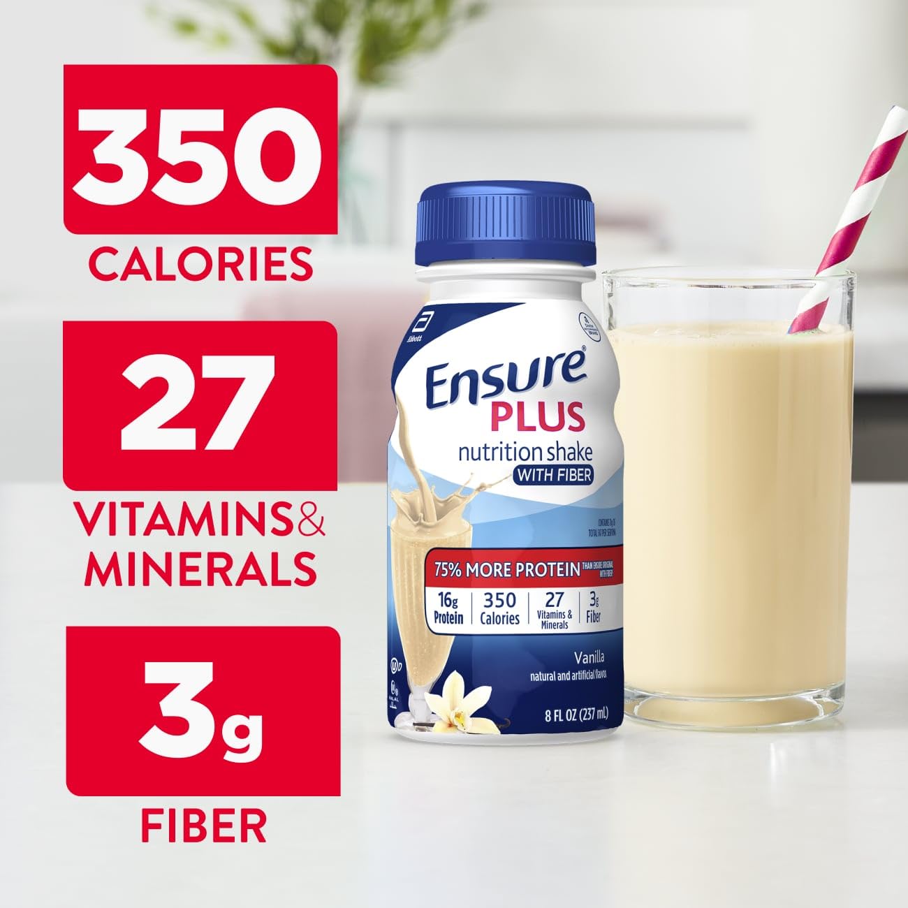 Ensure Plus Nutrition Shake with Fiber – Ready-to-Drink

