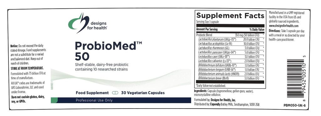 Designs for Health Probiotic for Digestive & Immune Support

