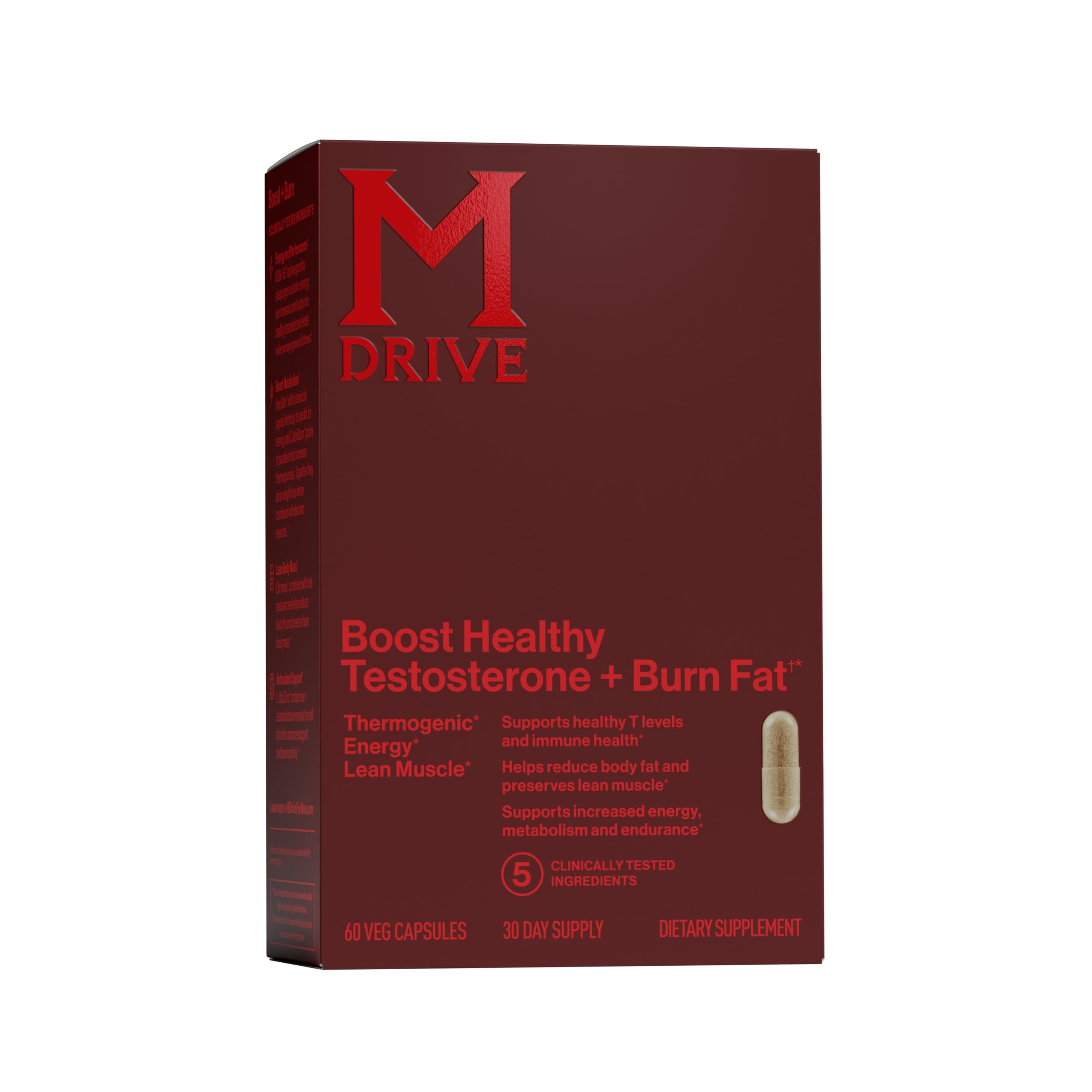 Mdrive Testosterone Booster for Men | Boost & Burn

