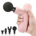 NEPQ Mini Massage Gun - Portable Percussion Massager with 4 Heads