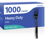 SACATR Heavy Duty Plastic Forks BPA-Free Disposable Cutlery
