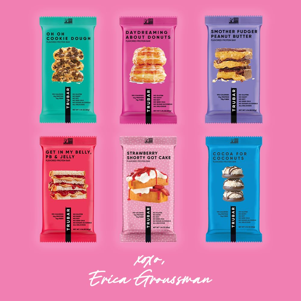 TRUBAR Vegan Protein Bars Plant-Based Gluten Free

