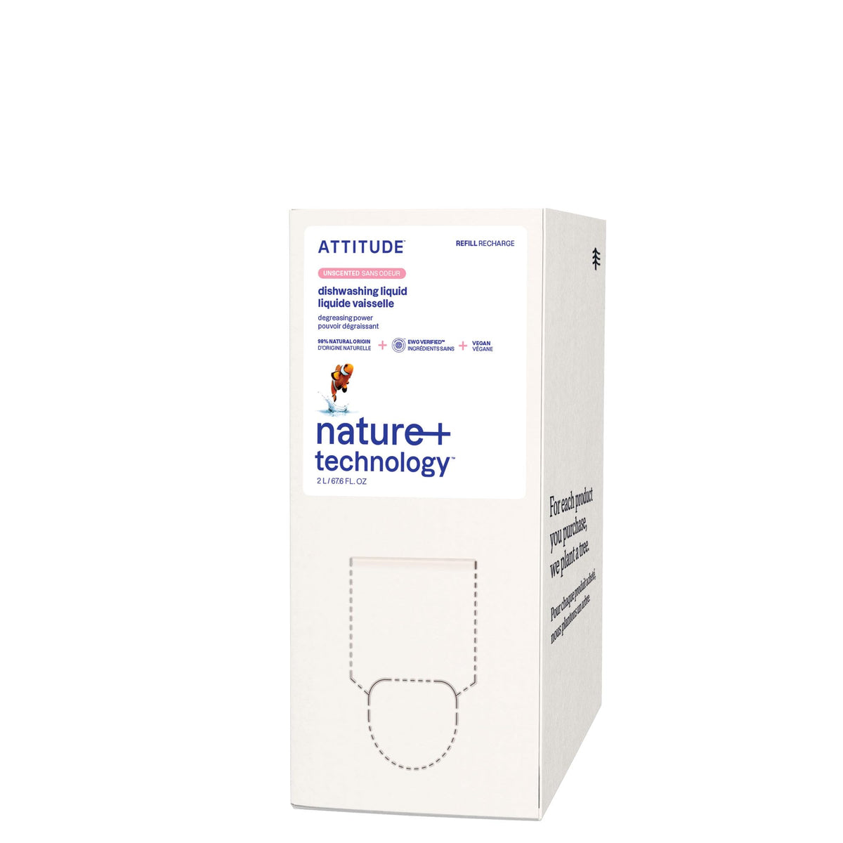 ATTITUDE Dish Soap Refill - EWG Verified Plant-Based


