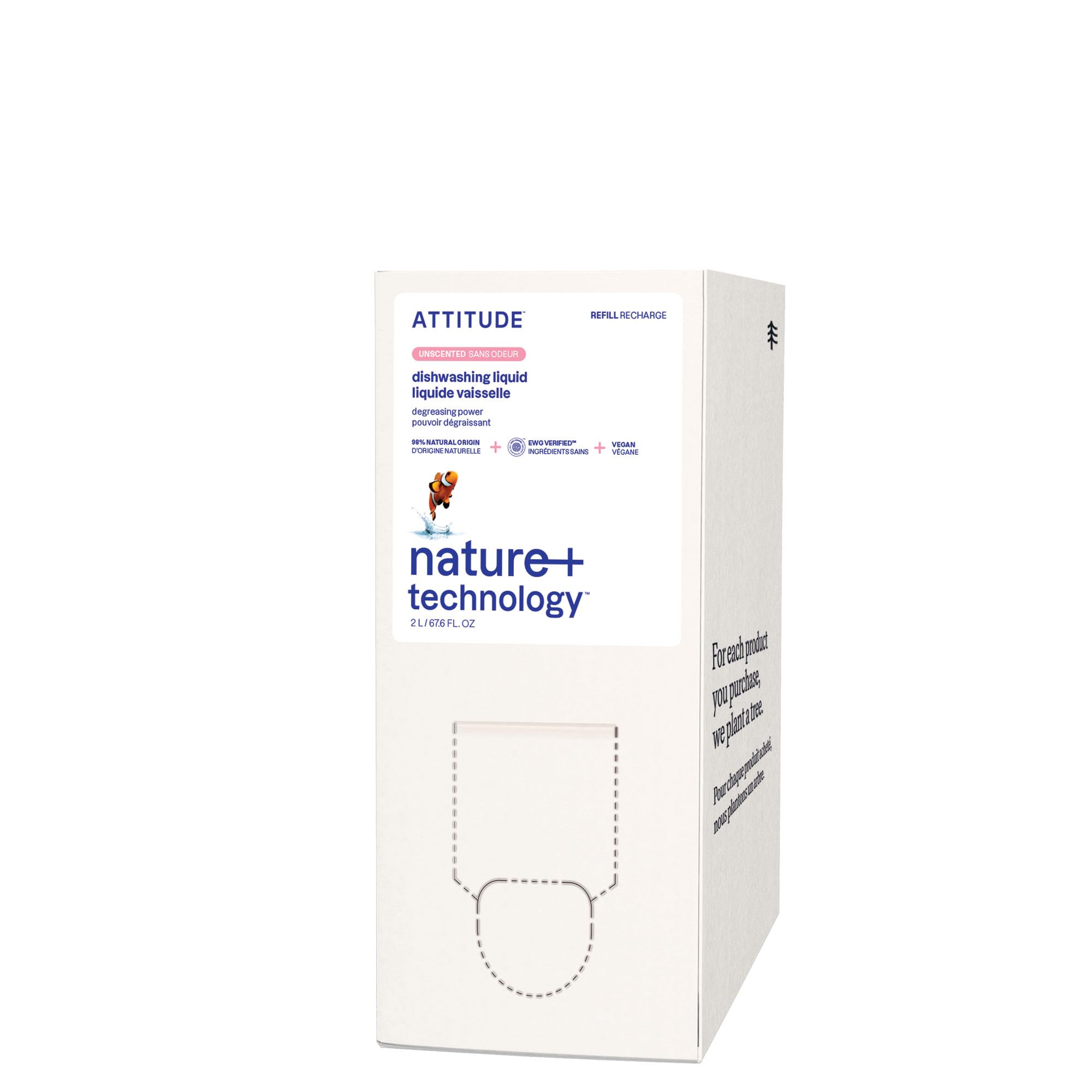 ATTITUDE Dish Soap Refill - EWG Verified Plant-Based


