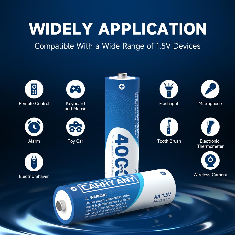 Carry Any Rechargeable Lithium Batteries with Smart USB-C Charger


