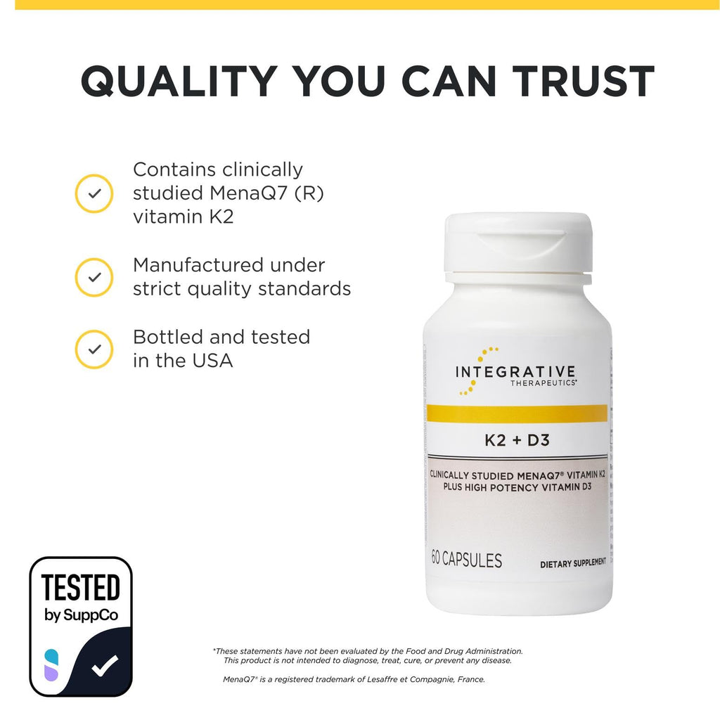 Integrative Therapeutics K2 + D3 Vitamin for Heart and Bone

