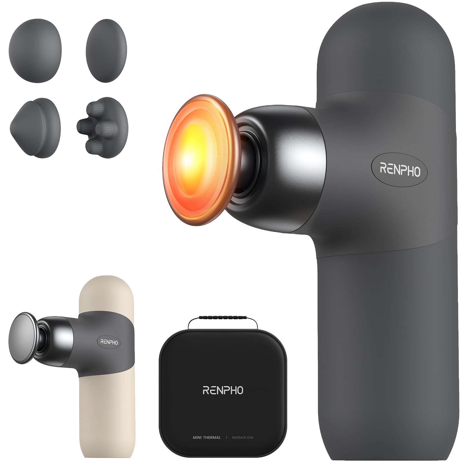 RENPHO Mini Thermal Massage Gun with Heat | Massager

