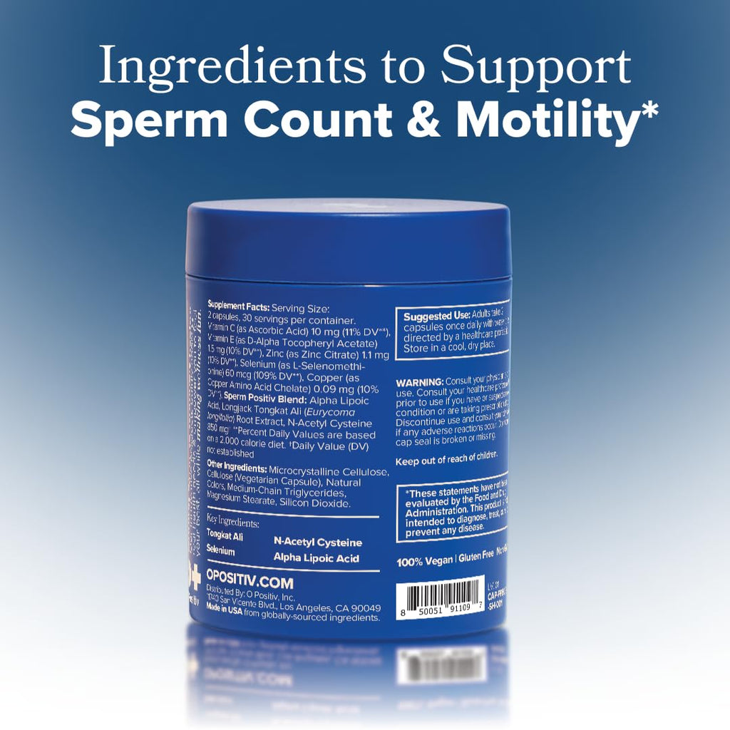 O Positiv Sperm Health Capsules for Men – OBGYN-Formulated

