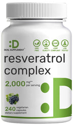 Resveratrol Complex Supplement by Deal Supplement | Non-GMO


