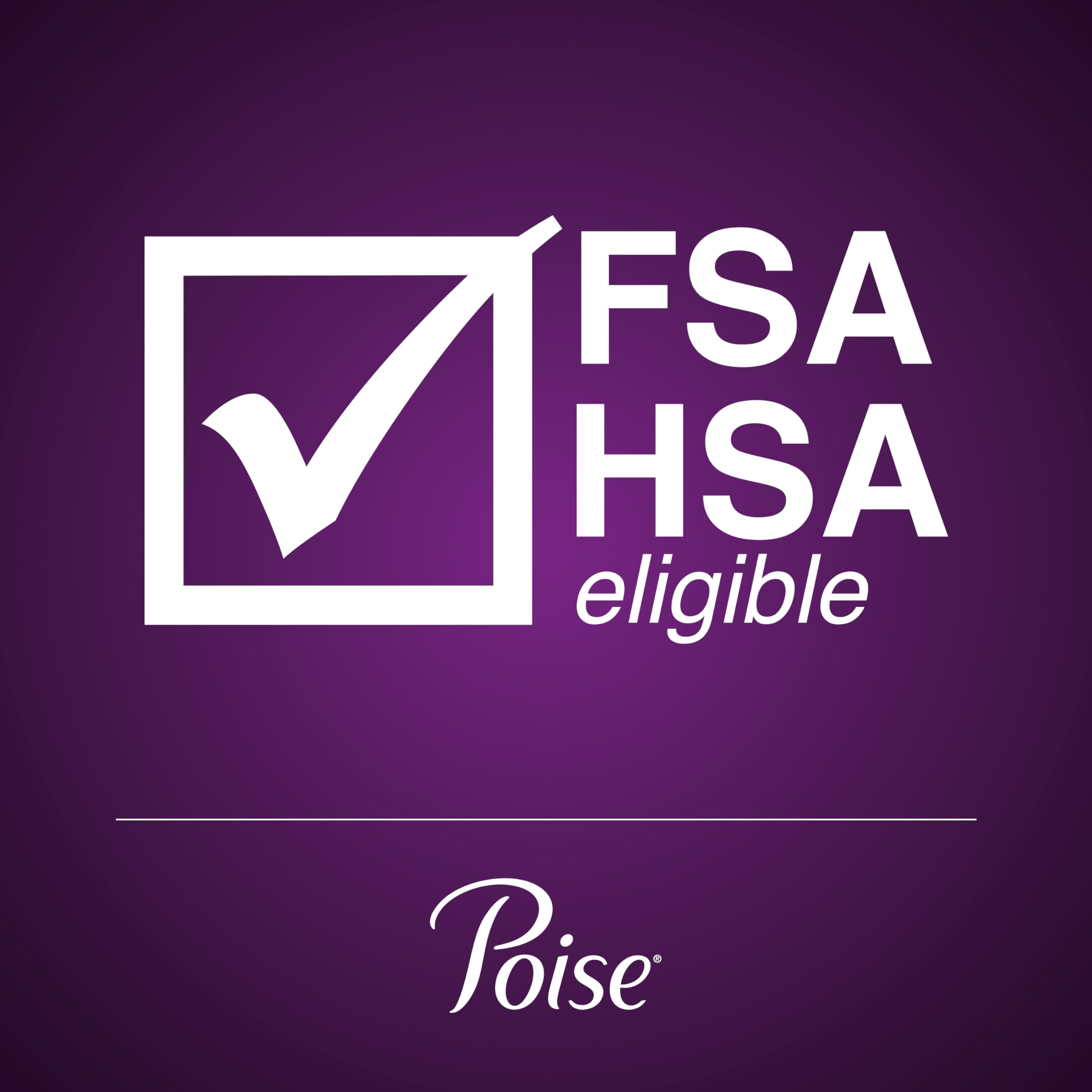 Poise Overnight Ultra Thin Pads with Wings for Bladder Leaks

