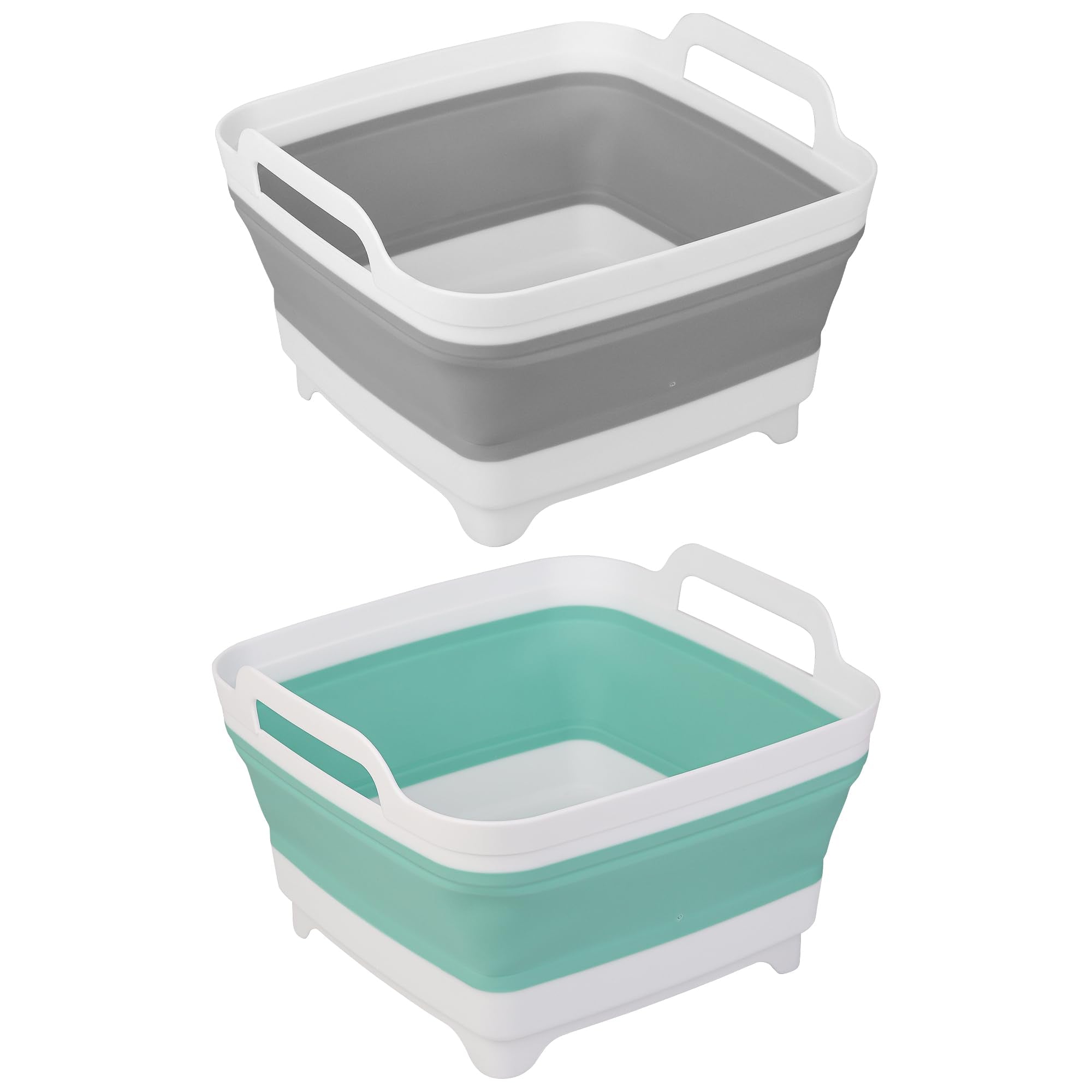 Collapsible Dishpan with Drain Plug – Portable Wash Basin

