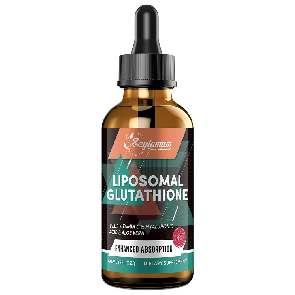 Zeylamum Liposomal Glutathione Drops 2000mg with Vitamin C & Hyaluronic Acid