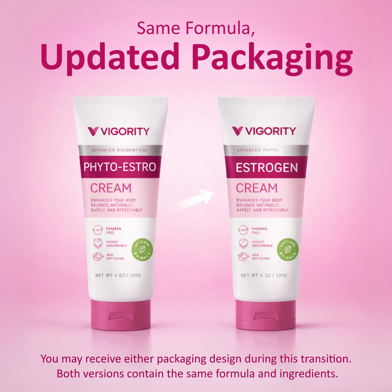 Vigority Estrogen Cream for Women Natural Bioidentical Balance

